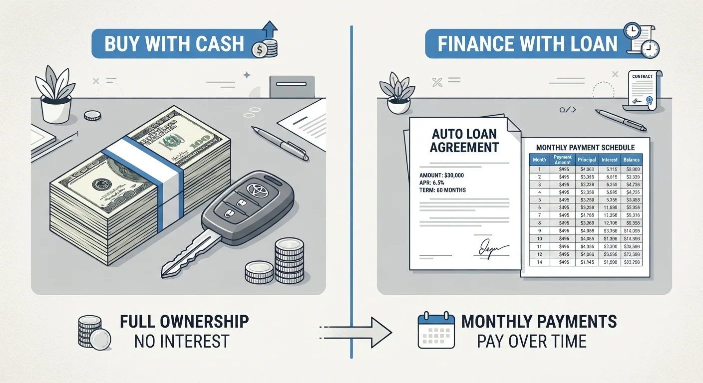 Financing a Car vs Paying Cash: The Long-Term Cost Difference