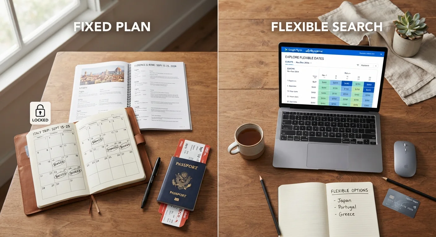 Flexible Dates vs. Fixed Dates: How Your Schedule Shapes Your Travel Costs