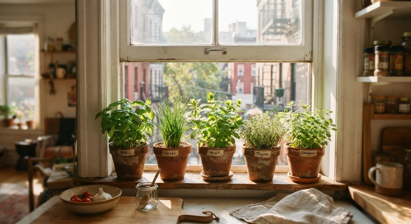 Herbs on a Windowsill: Growing a Kitchen Garden in the Smallest Spaces