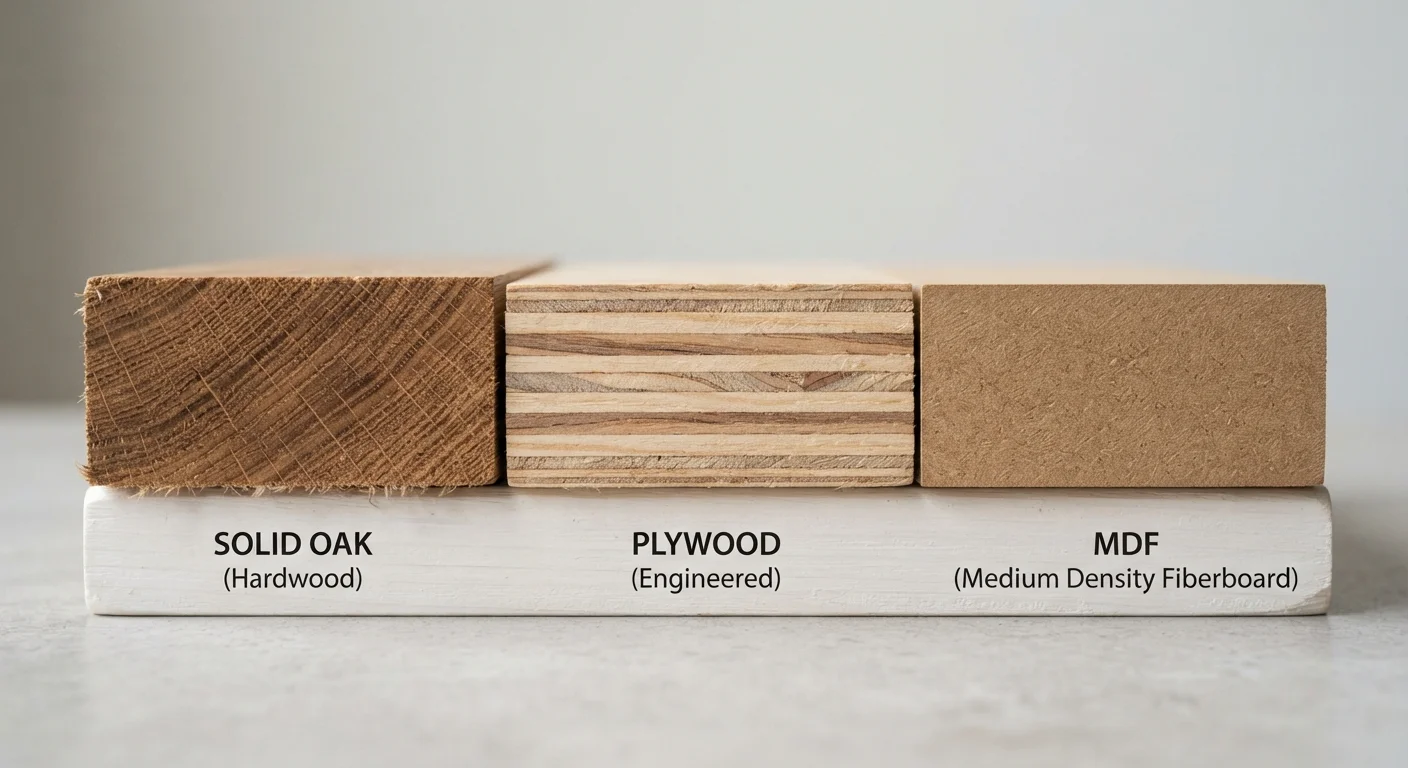 Solid Wood, Engineered Wood, and MDF: What Sets Them Apart